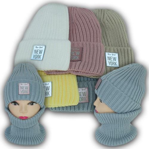Детский комплект - шапка и шарф для девочек