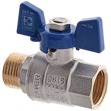 Кран кульковий KOER 1/2" ГШБ (KR.218.B) синій (KR2722)