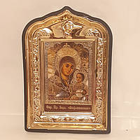 Ікона "Віфлеємська" Пресвята Богородиця, лик 6х9, у пластиковій чорній рамці