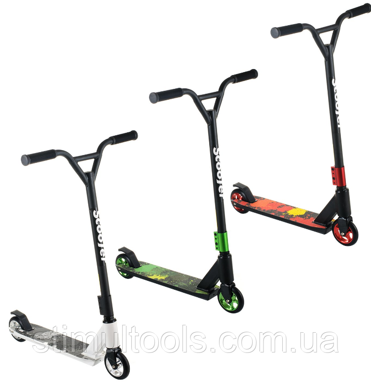 Трюковий самокат D01, колеса PU 110 мм, фото 1