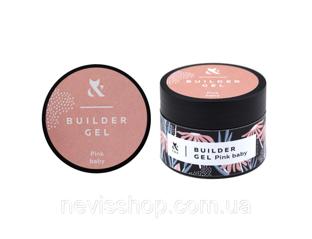 Гель FOX будівельний Builder Gel Pink Baby, рожевий, 30 мл