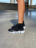 Balenciaga Speed Trainer Black White, фото 3