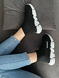 Balenciaga Speed Trainer Black White, фото 8