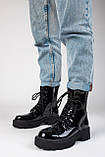 Balenciaga Boots Tractor Black Patent Lacquer, фото 2