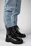 Balenciaga Boots Tractor Black Patent Lacquer, фото 6