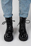 Balenciaga Boots Tractor Black Patent Lacquer, фото 9