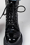 Balenciaga Boots Tractor Black Patent Lacquer, фото 10