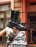 Balenciaga Boots Taccor Black Patent Fur Lacquer (Штучне хутро, лак), фото 2