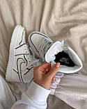 Nike Air Jordan 1 Retro Mid White Reflective, фото 8