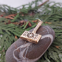 Молот Тора з коловратом Мьельнир MIJOLLNIR Підвіска Амулет, фото 4