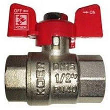 Кран кульковий KOER 1/2" ГБ (KR.217) червоний (KR0030)