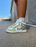 Nike Air Jordan 1 Retro Mid Green White 3, фото 7