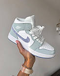 Nike Air Jordan 1 Retro Mid Green Blue, фото 7