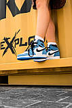 Nike Air Jordan 1 Retro High University Blue, фото 9