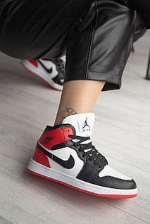 Nike Air Jordan 1 Retro Mid Red White Black Fur, цена: 2580