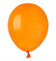 Воздушные шары (13 см) 10 шт, Италия, цвет - оранжевый (пастель)