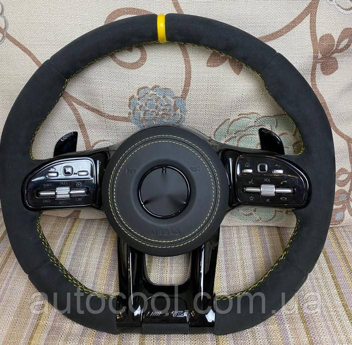 Спортивне кермо для Mercedes A B C E-Class GLA GLC GLC GLLE CLA AMG