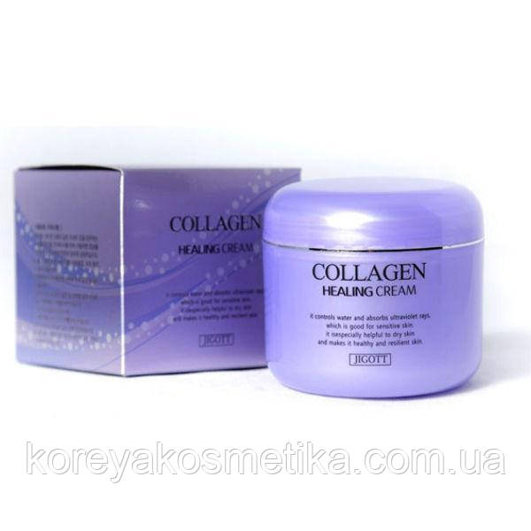 Jigott collagen healing cream - ночной питательный крем с коллагеном ...