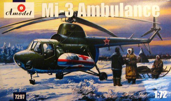 Пластикова модель 1/72 A-model 7297 Mi-3 санітарний