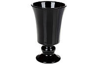 Декоративная ваза Кубок, 12*12*20.2см, цвет -черный перламутр, керамика ( 733-351)