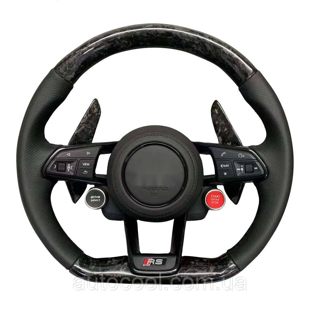 Карбонове кермо для Audi A3 A4 A5 A6 A7 A8 S3 S4 S5 S8 S8 Q8 SQ5 SQ7 SQ8 SQ8 RSQ5 RSQ8 RSQ8 RS3 RS4 RS5 RS6