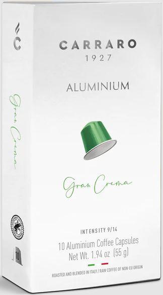 Кава в капсулах Nespresso Carraro Gran Crema Aluminium