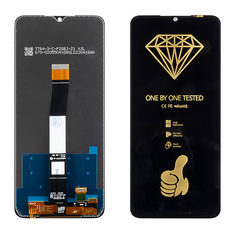 Дисплей XIAOMI Redmi 10C/Redmi 10 Power/Poco C40 (2022) з чорним тачскрином, фото 1