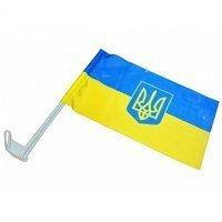 Прапор України з гербом автомобільний 30х45 см поліестер, 9060809