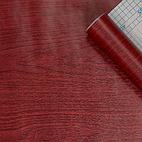 Самоклеюча плівка на кухню або на шкаф червоне дерево 0,45х10м (30028)