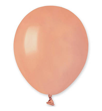 Повітряні кульки (13 см) 10 шт, Італія, колір - рожевий туманний (пастель), фото 1