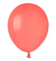 Воздушные шары (13 см) 10 шт, Италия, цвет - коралловый (пастель)