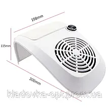 Витяжка для манікюру Simei 858-9 з регулюванням потужності до 100W, фото 2