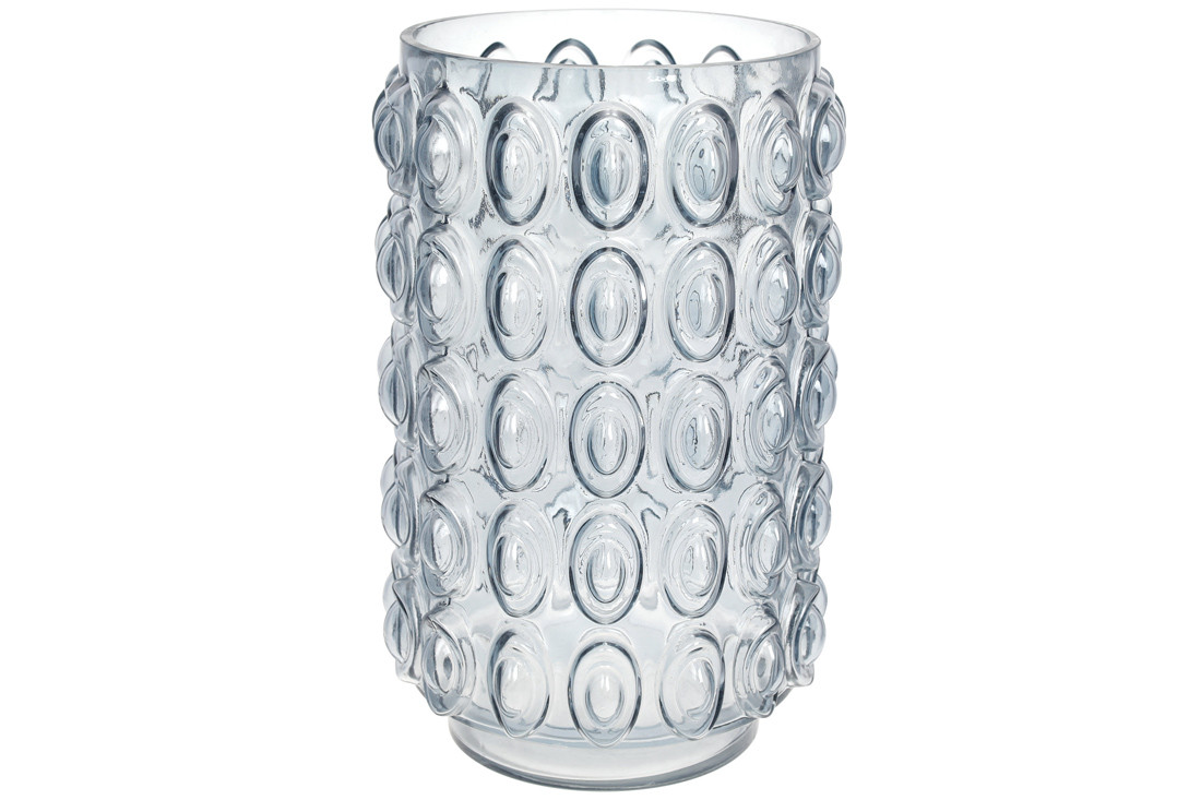 Скляна ваза Bubbles 30*19см, колір - світло-блакитний (591-322)