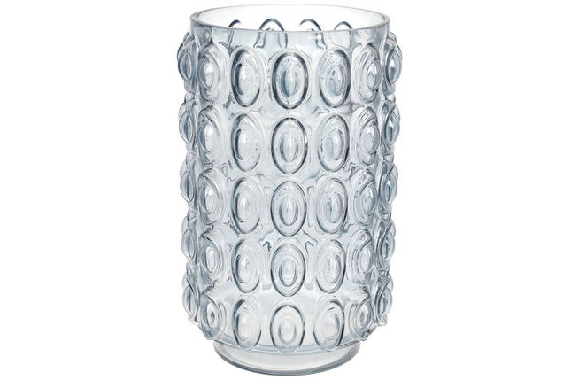 Скляна ваза Bubbles 30*19см, колір - світло-блакитний (591-322), фото 1