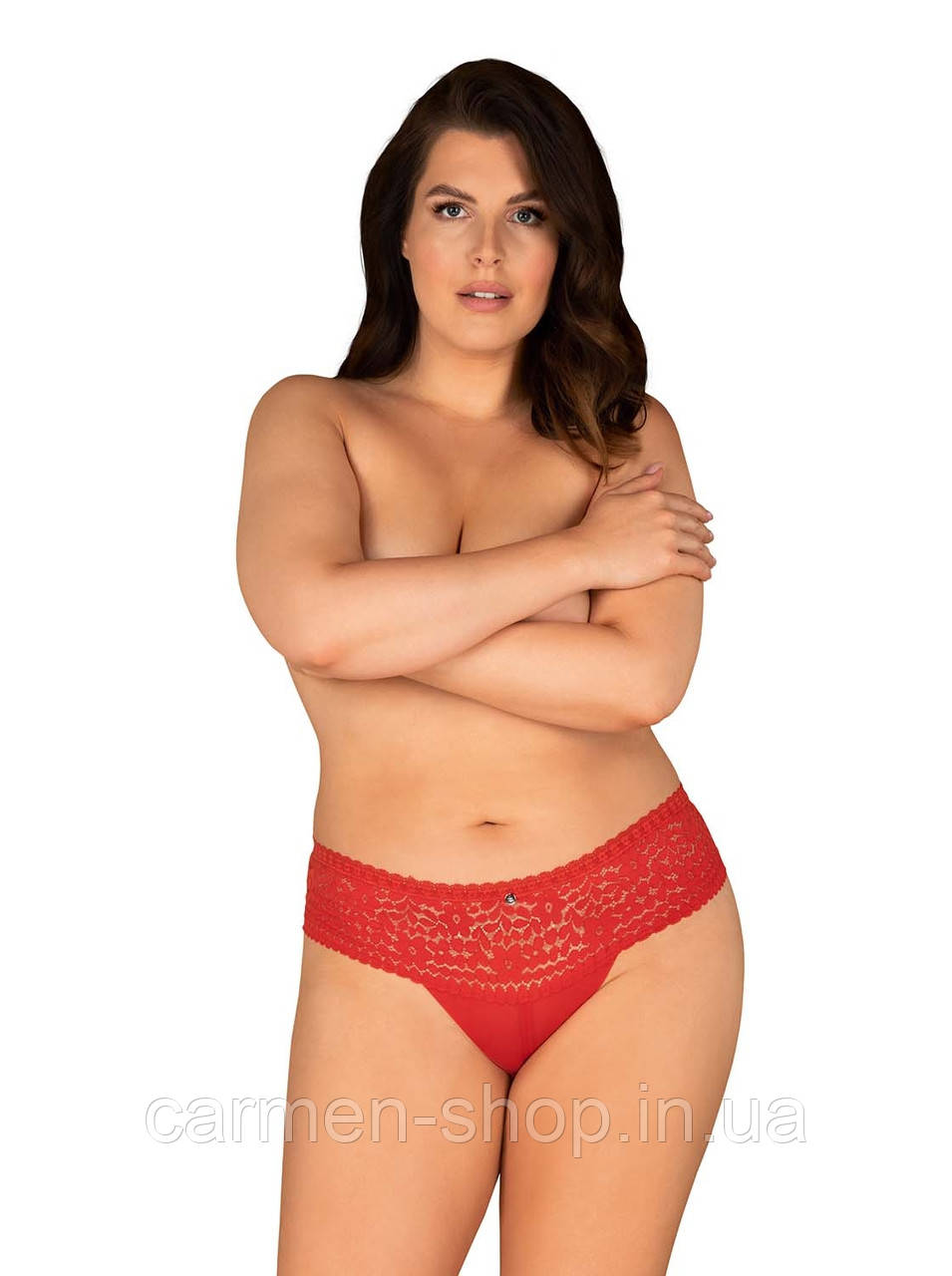 Труси жіночі великі розміри Obsessive BLOSSMINA PANTIES
