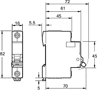 Автоматический выключатель Schneider Electric Easy9 25A 1P С - фото 4 - id-p278014045