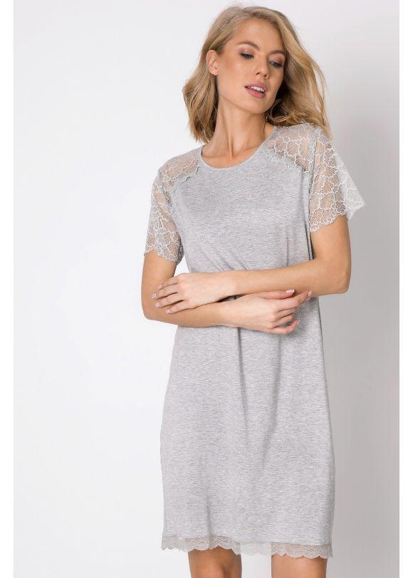 Коротка нічна сорочка з віскози з мереживом ARUELLE Marianna Nightdress