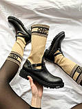 Dior D-Major Boots Cream Black, фото 8