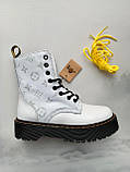 Dr. Martens JADON LV Custom White (Молнія), фото 3