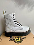 Dr. Martens JADON LV Custom White (Молнія), фото 4