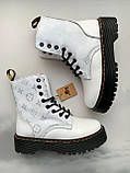 Dr. Martens JADON LV Custom White (Молнія), фото 5