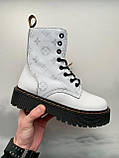 Dr. Martens JADON LV Custom White (Молнія), фото 7