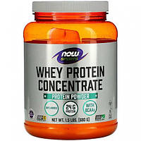 Концентрат сироваткового протеїну NOW Foods, Sports "Whey Protein Concentrate" без добавок, 680 г