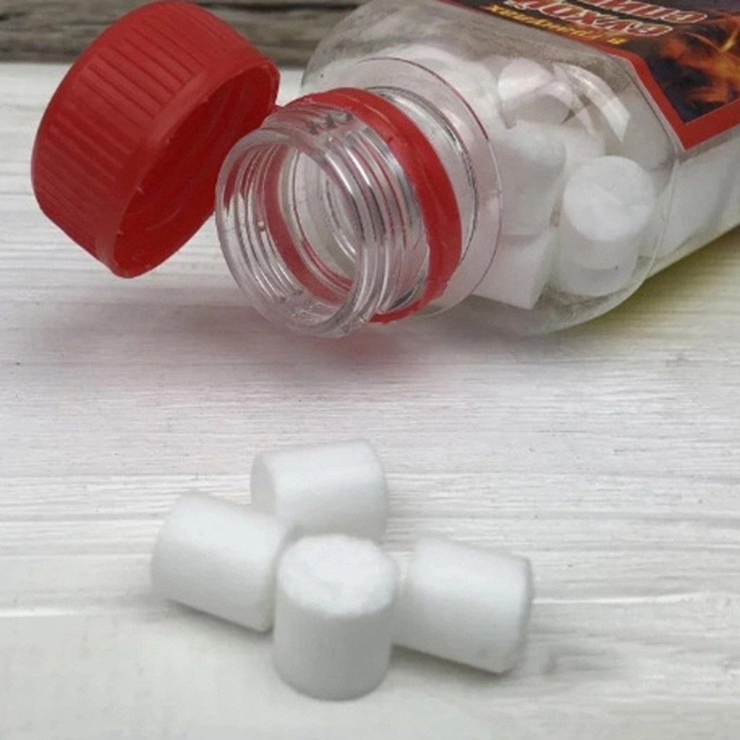 Сухое горючее в баночке в гранулах 85гр (60 таблеток в упаковке) (ID ...