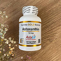 California Gold Nutrition, AstaLif, чистый исландский астаксантин, 12 мг, 120 растительных мягких таблеток
