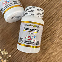 California Gold Nutrition, астаксантин, чистый исландский продукт AstaLif, 12 мг, 30 мягких таблеток