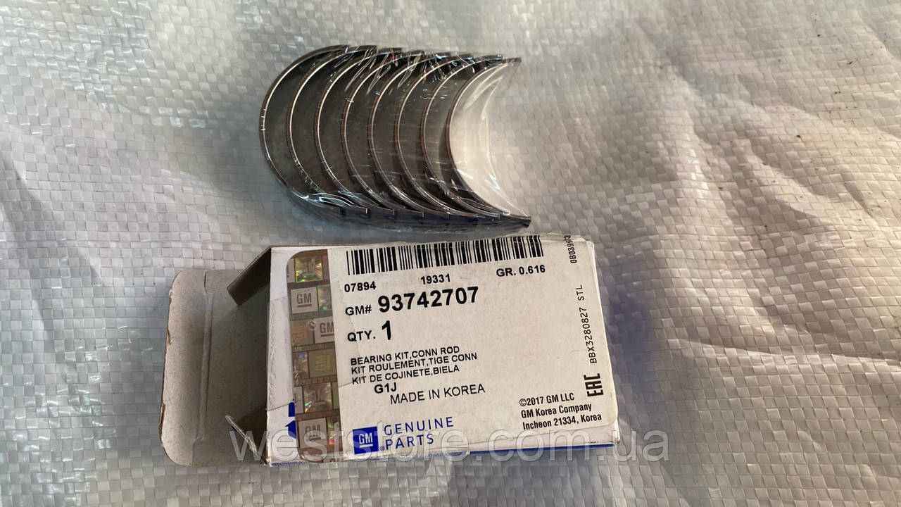 Вклади колінували Ланос Lnos Стандарт GM 93742707/903217 Корея
