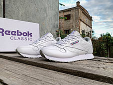 Чоловічі кросівки Reebok Classic White білі, фото 3