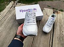 Чоловічі кросівки Reebok Classic White білі, фото 5