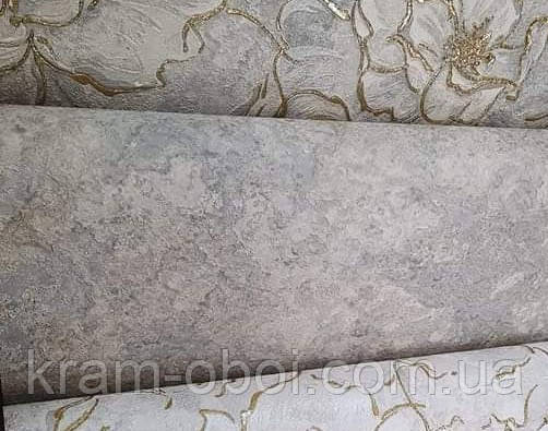 Шпалери Слов'янські Шпалери КФТБ вінілові гарячого тиснення шовкографія 10м*1,06 9В105 9008-04, фото 1